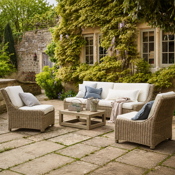 Neptune Outdoor garden sets default Hayburn 5 Seater Wicker Garden Sofa & Armchair Set with Coffee Table