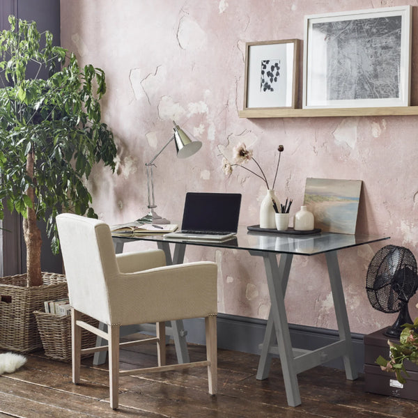 Neptune Furniture_Living & dining furniture_Living & dining storage default Hebden Glass Top Trestle Desk