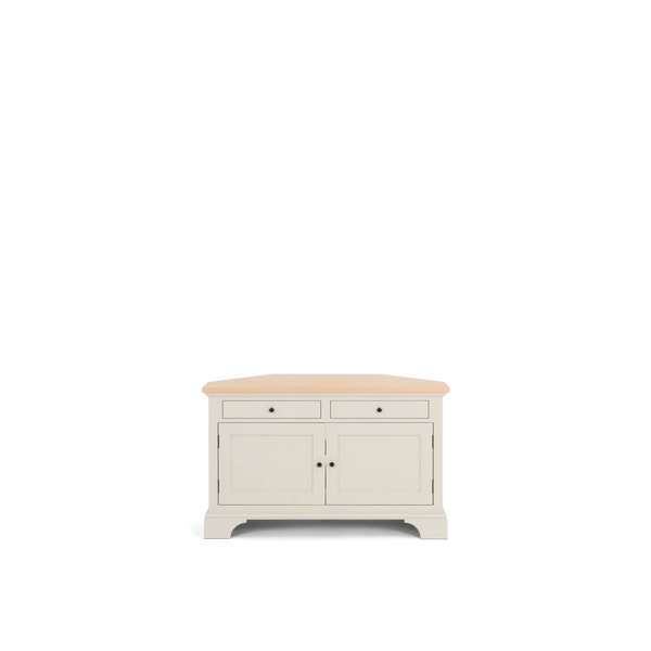 Henley 4ft Oak Corner TV Cabinet, Painted
