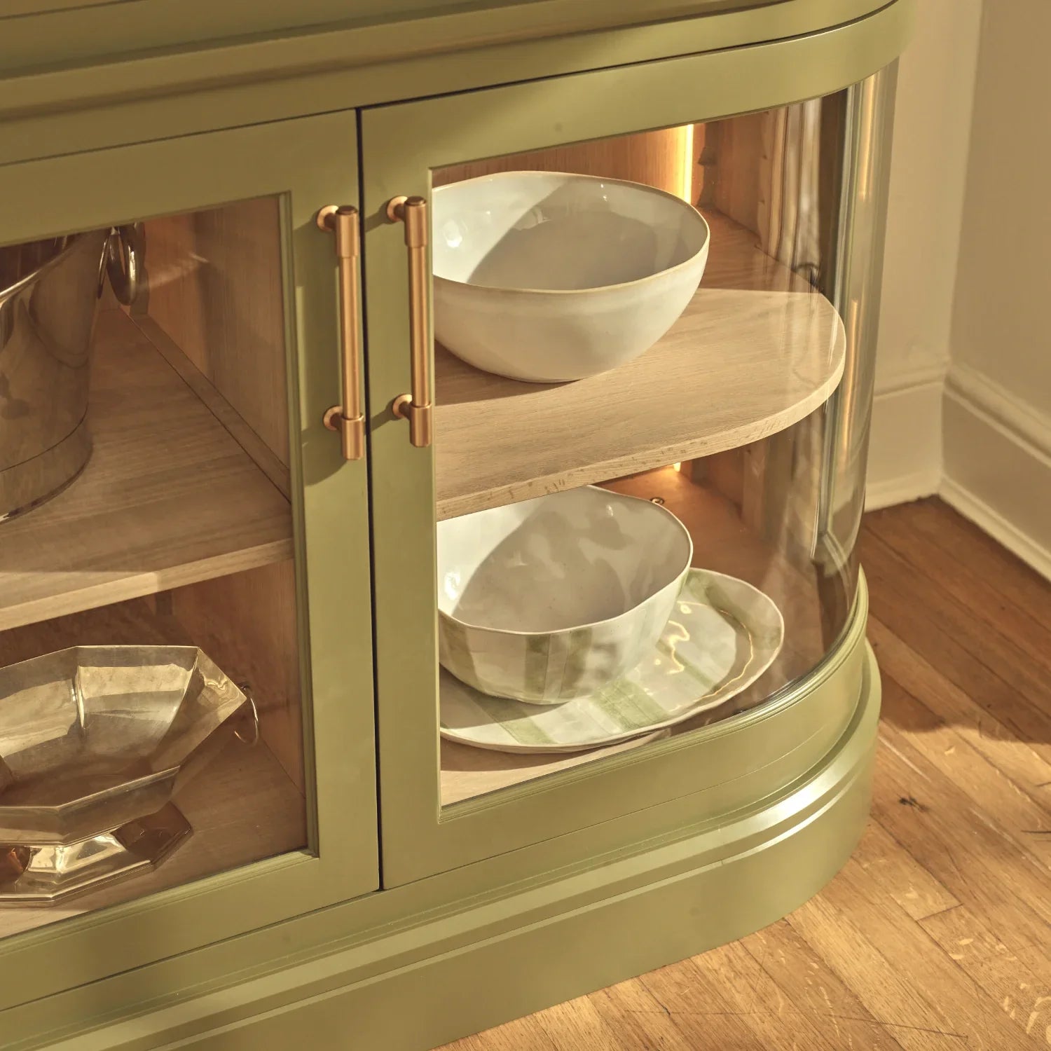 Neptune Furniture_Living & dining furniture_Living & dining storage default Henley Curved Glass Cabinet