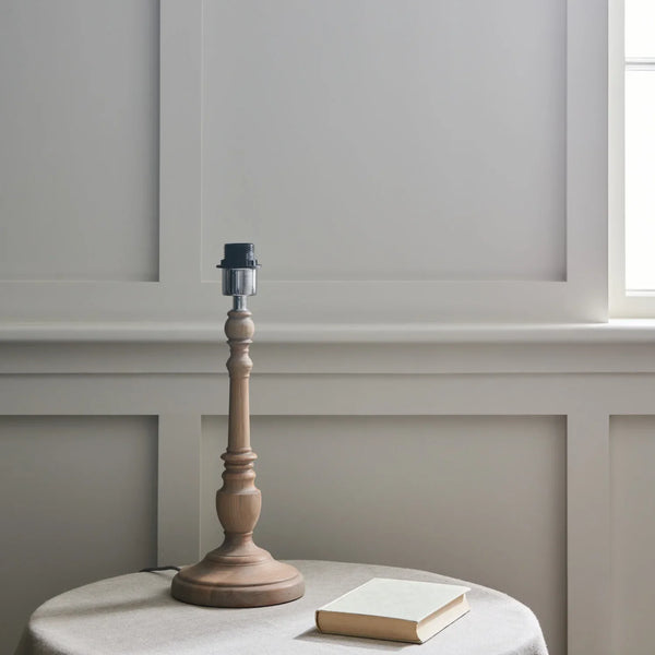 Neptune Accessories_Lighting_Table lamps Without shade Highgate Small Seasoned Oak Table Lamp