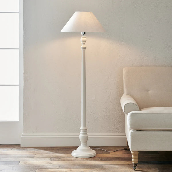 Neptune Accessories_Lighting_Floor lamps 0 paint service / Oliver 18" Warm White Highgate Wooden Floor Lamp, Painted