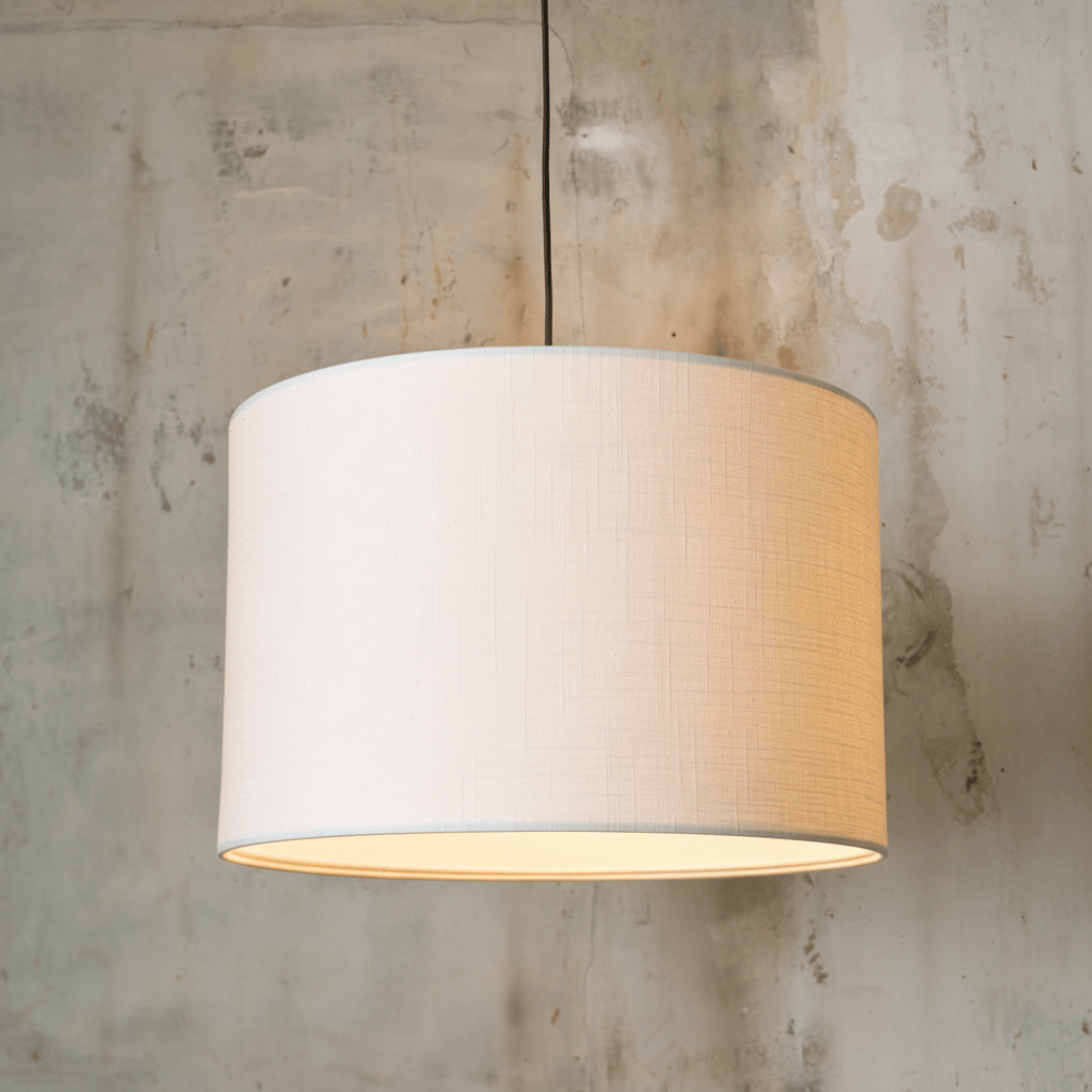 Neptune Accessories_Lighting_Lighting accessories Iona 18" Linen Drum Pendant Ceiling Shade with Diffuser