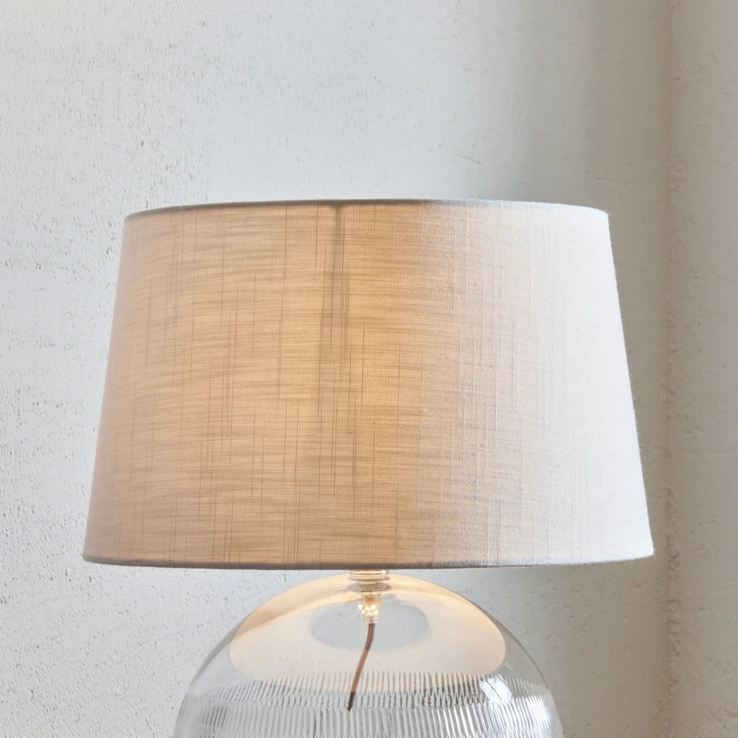 Neptune Accessories_Lighting_Lighting accessories 15in Lucile Linen Tapered Lampshade, Warm White