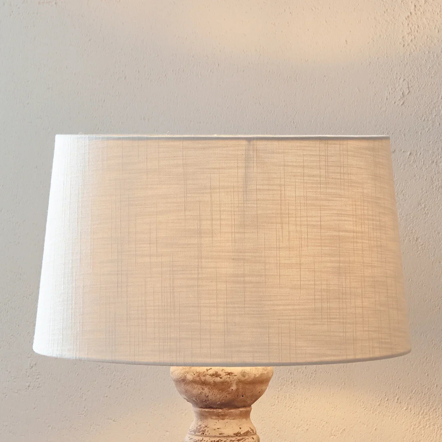Neptune Accessories_Lighting_Lighting accessories 17in Lucile Linen Tapered Lampshade, Warm White