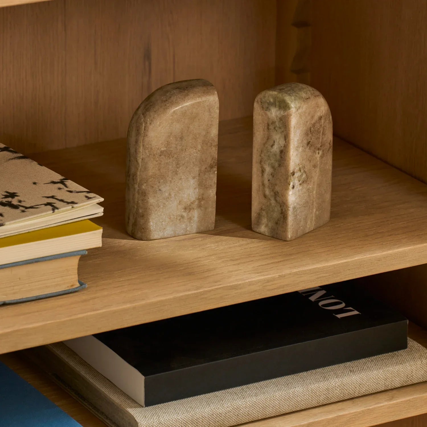 Neptune Accessories_Living accessories_Decorative accessories Malborough Round Marble Bookends