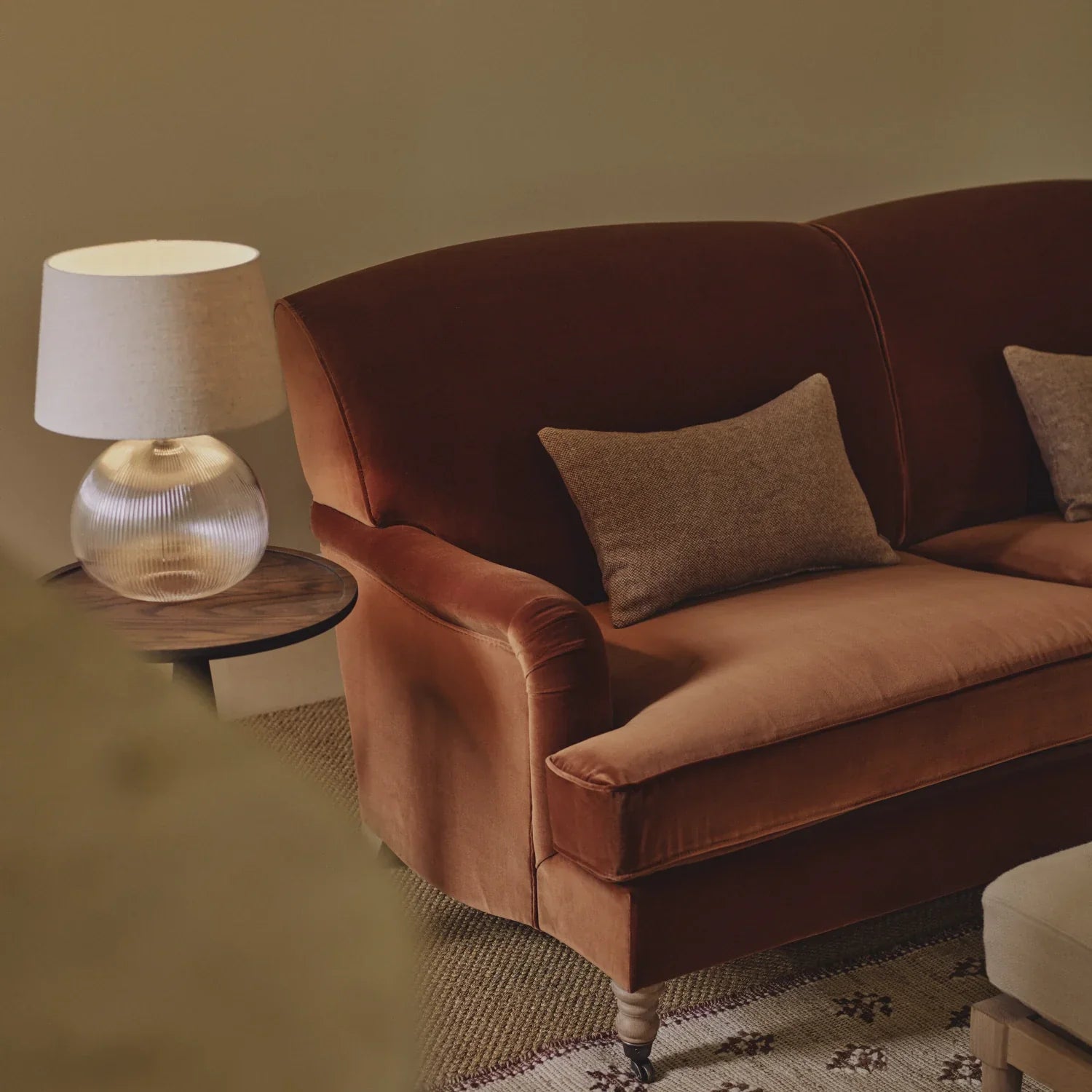 Neptune Accessories_Lighting_Table lamps default Malton Fluted Glass Round Table Lamp