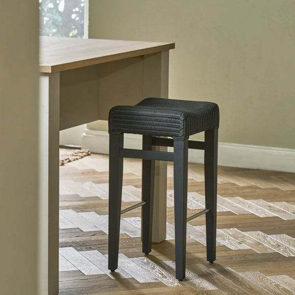 Neptune Furniture_Living & dining furniture_Dining & bar stools Charcoal Montague Lloyd Loom Bar Stool