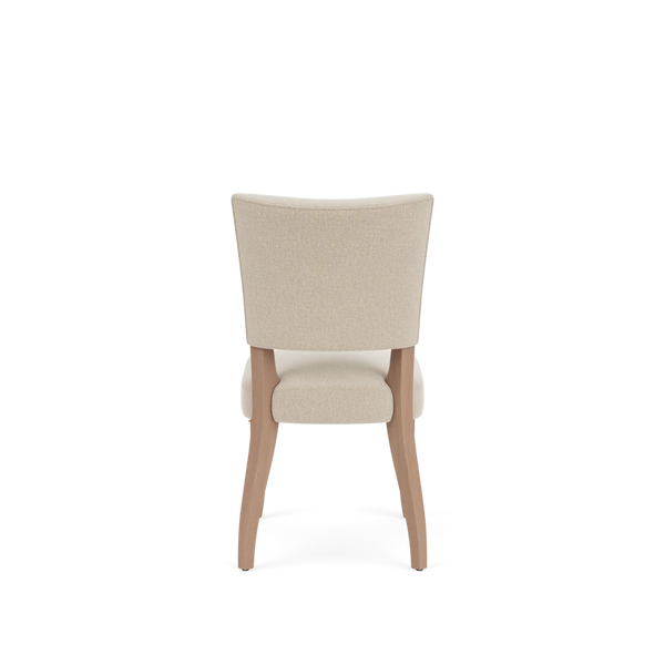 Mowbray Dining Chair, Linara Linen Natural - Natural Oak Legs