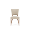 Mowbray Dining Chair, Linara Linen Natural - Natural Oak Legs