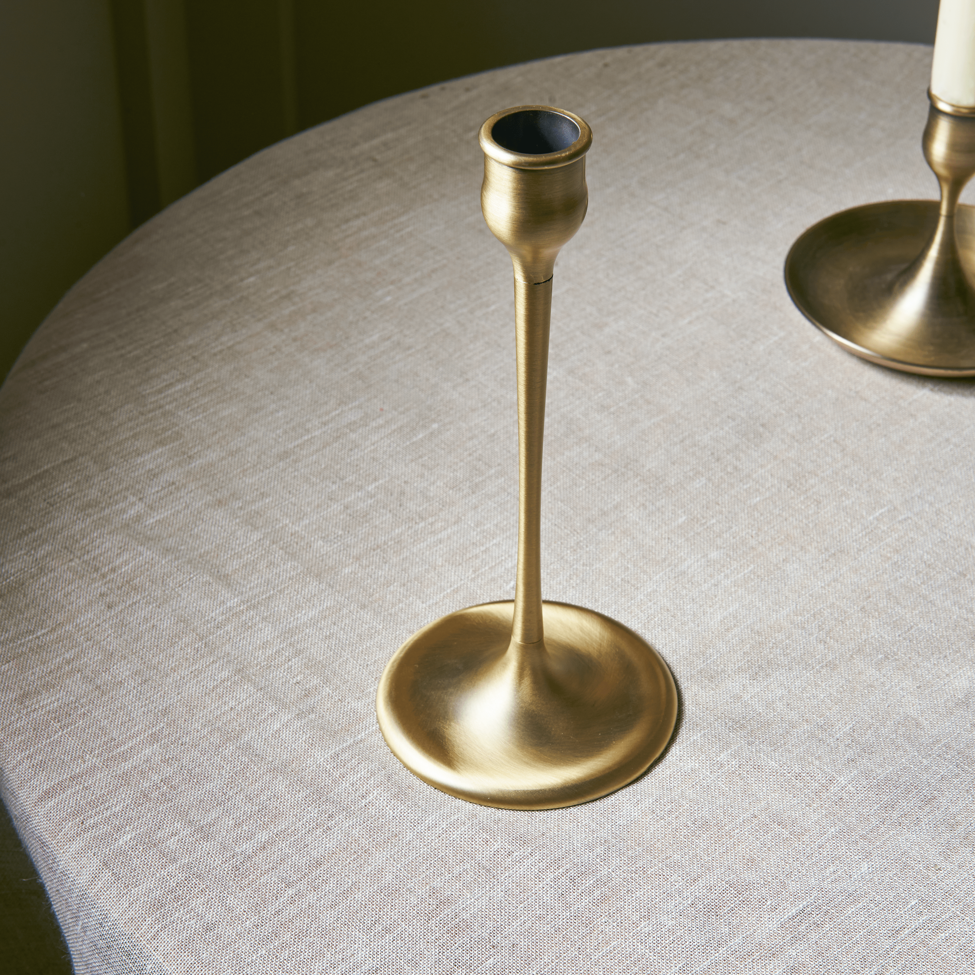 Neptune Candlesticks & Tealight Holders Heddon Candlestick, Brass