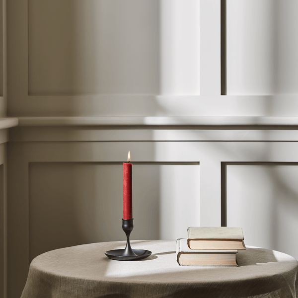 Neptune Candlesticks & Tealight Holders Small Heddon Candlestick, Warm Black