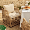 Neptune Seasonal_Garden_Outdoor dining and carver chairs default Renewed Longmeadow Wicker Carver Garden Dining Chair