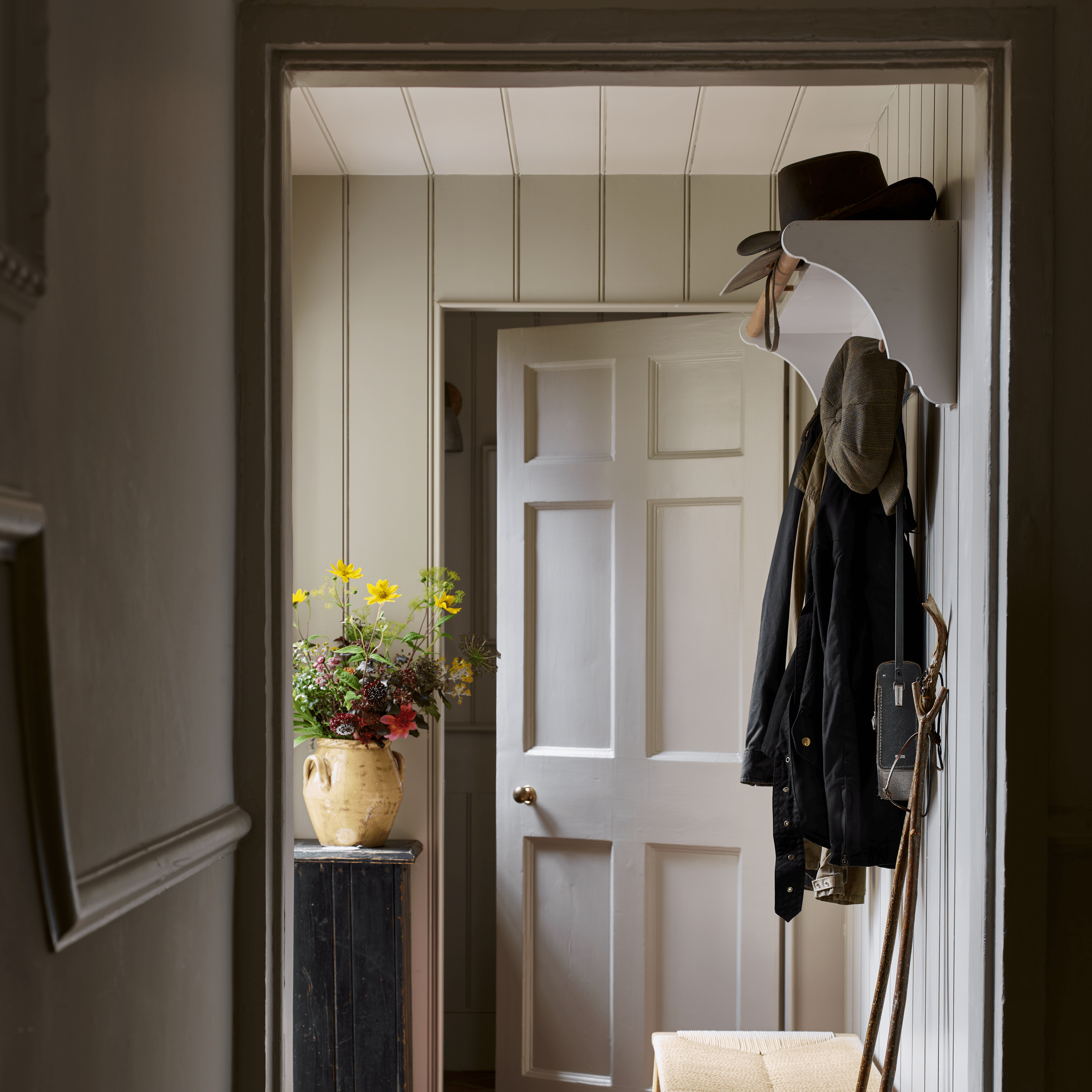 Neptune Coat Racks Chichester Laundry Shelf