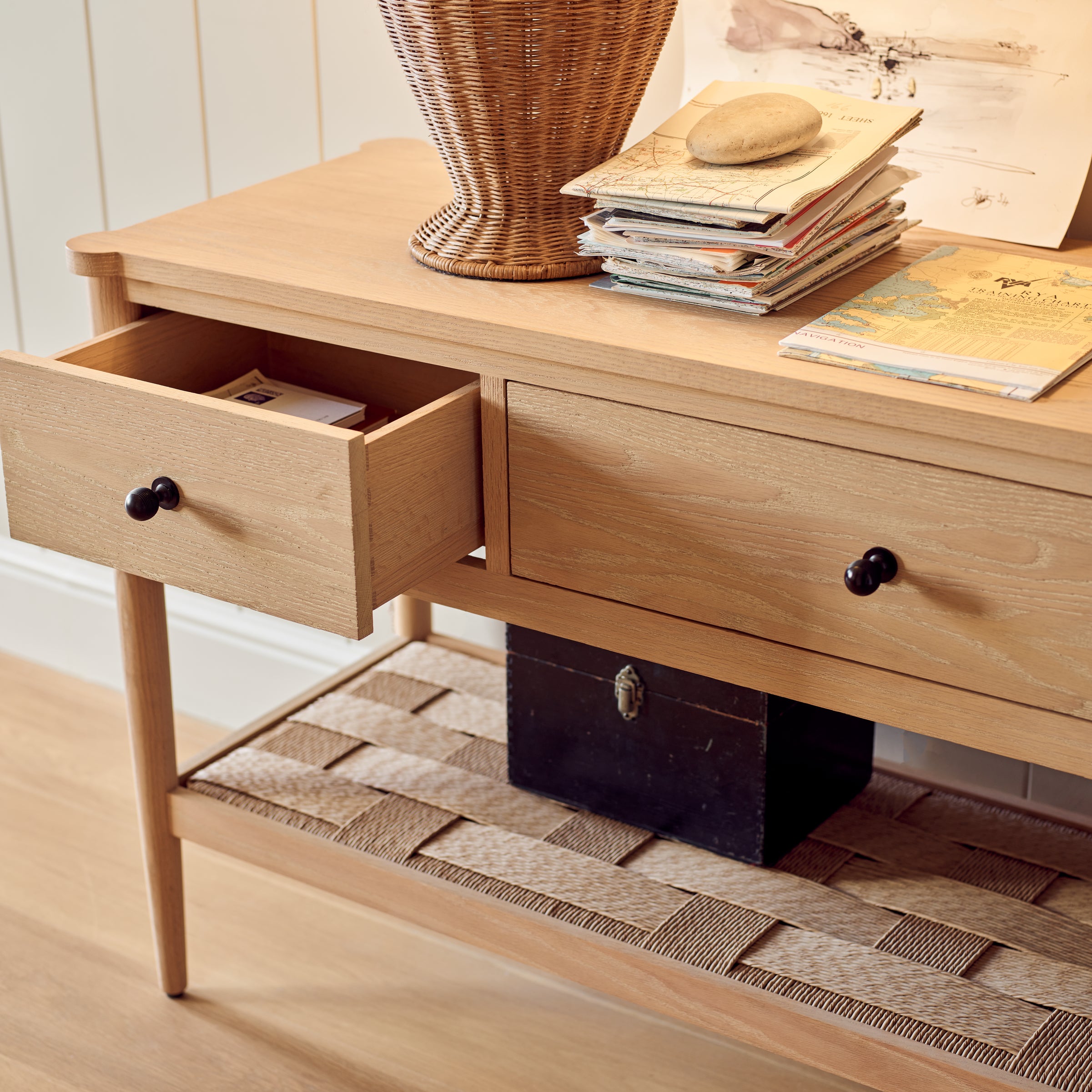 Neptune Console Tables Frome Console Table, Natural Oak