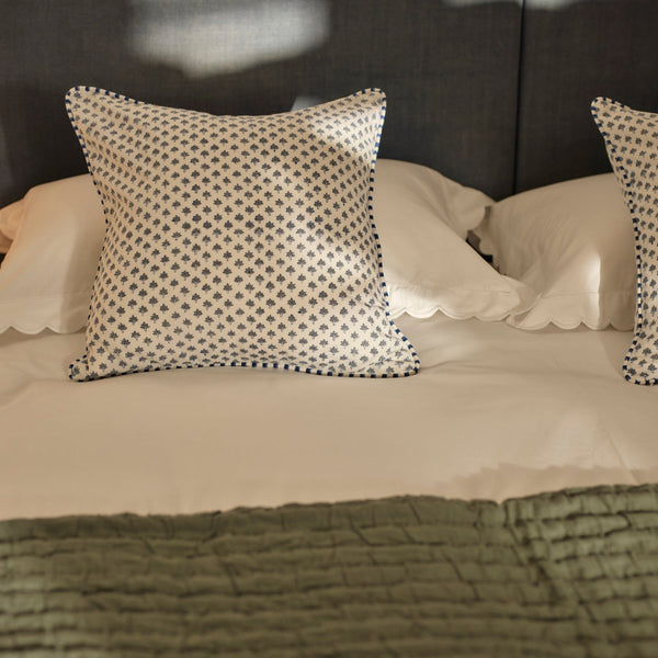 Neptune Cushions Eve Square Printed Scatter Cushion, Navy