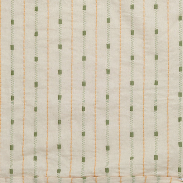Neptune Cushions Frida Embroidered Bolster Cushion, Green