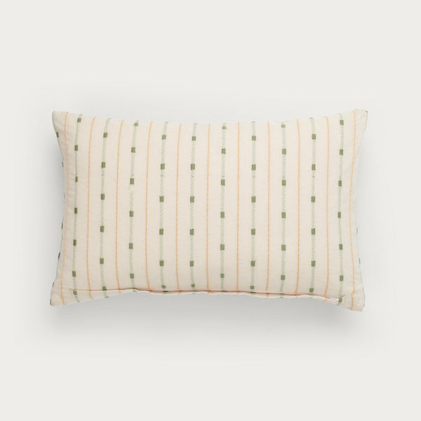 Neptune Cushions Frida Embroidered Bolster Cushion, Green