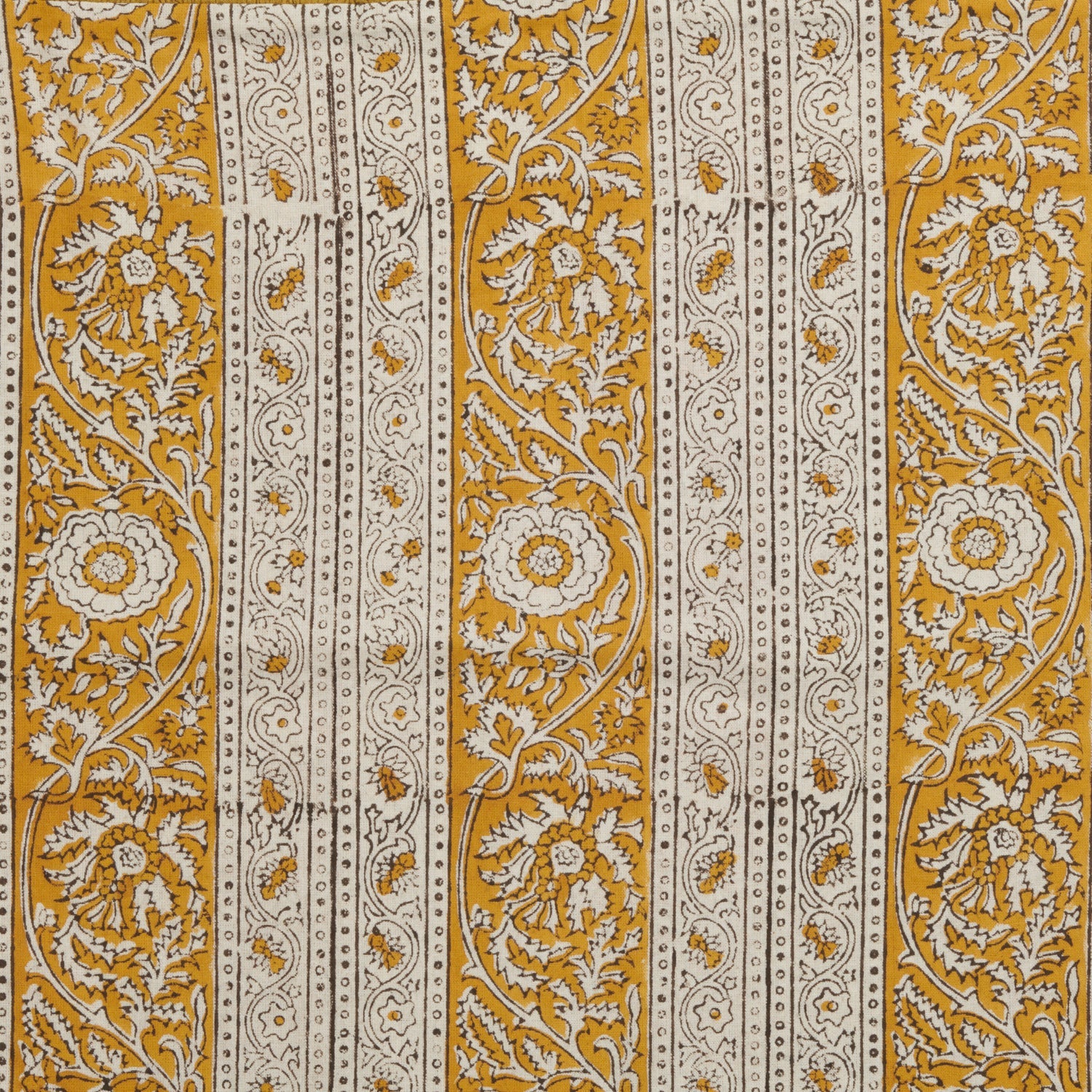 Neptune Cushions Mae Square Printed Scatter Cushion, Mustard