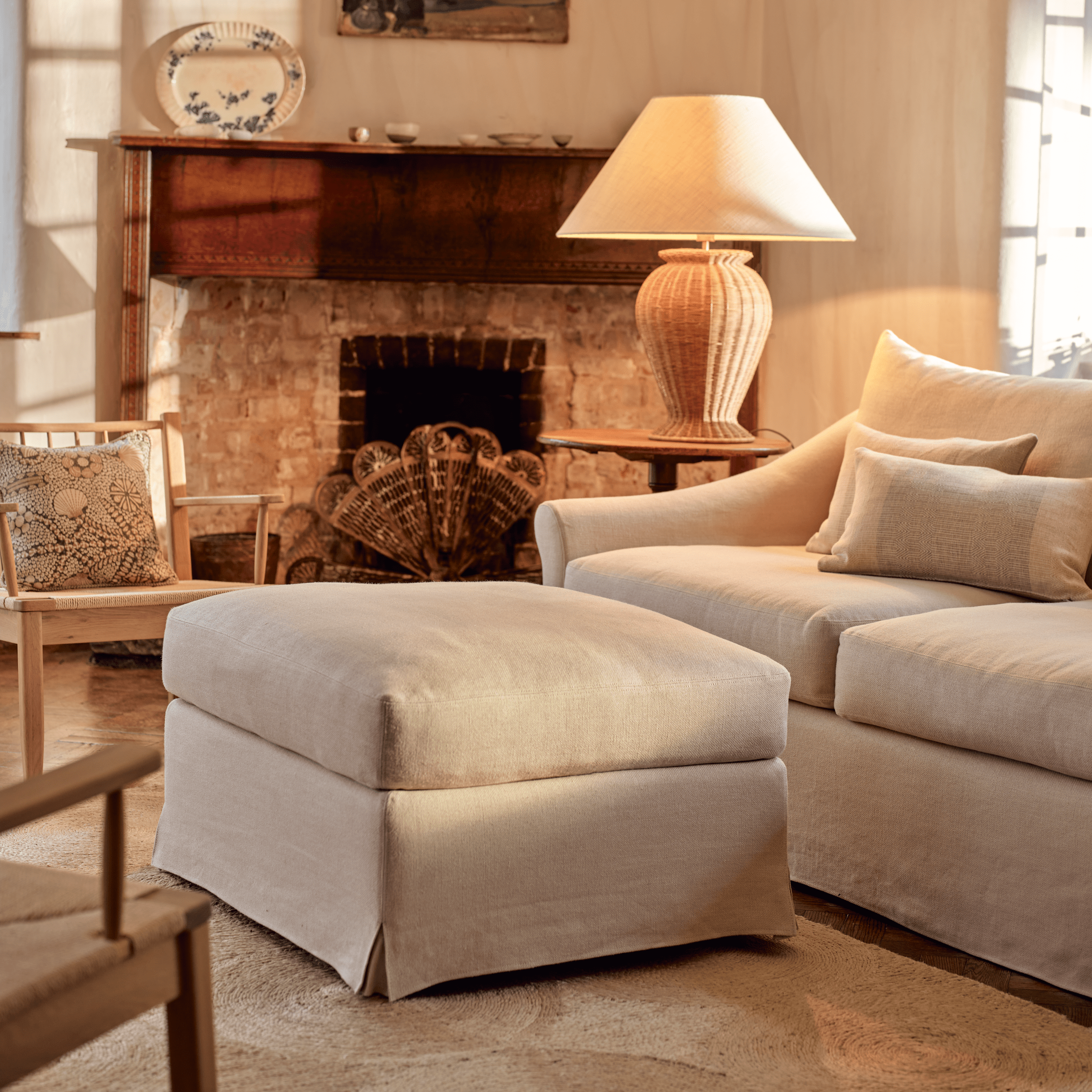 Neptune Footstools & Ottomans A Long Island Footstool