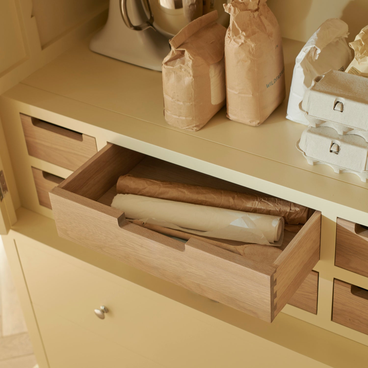 Neptune Full Height Cabinets Suffolk Freestanding Double Kitchen Larder, Painted