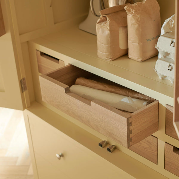 Neptune Full Height Cabinets Suffolk Freestanding Double Kitchen Larder, Painted