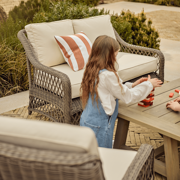 Neptune Garden Sets 4 Seater Harrington Sofa, Armchairs & Coffee Table Set