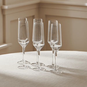 Hoxton Champagne Flutes, Set of 6