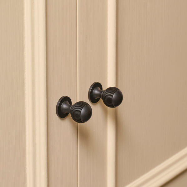 Neptune Handles & Hardware Black Bronze Barlow Beehive Knob, Set of 2