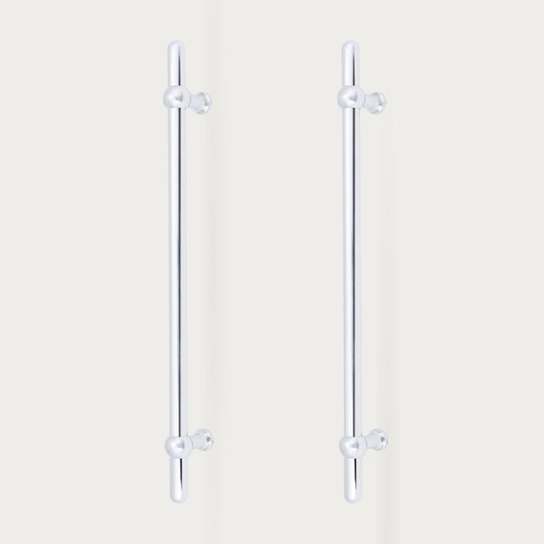 Neptune Handles & Hardware Chrome Oscott Large Bar Handle, Set of 2