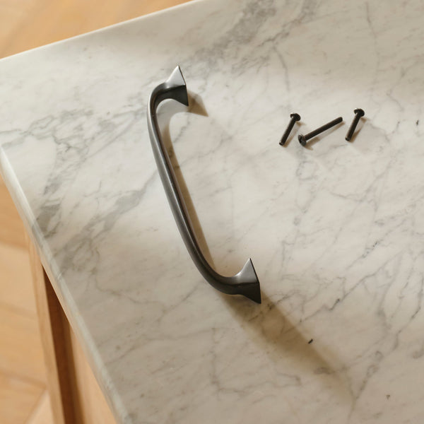 Neptune Handles & Hardware Matt Black Bronze Warwick Large Handle, Set of 2