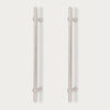 Neptune Handles & Hardware Satin Nickel Oscott Large Bar Handle, Set of 2