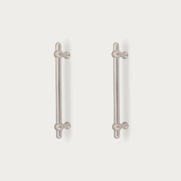 Neptune Handles & Hardware Satin Nickel Oscott Medium Bar Handle, Set of 2