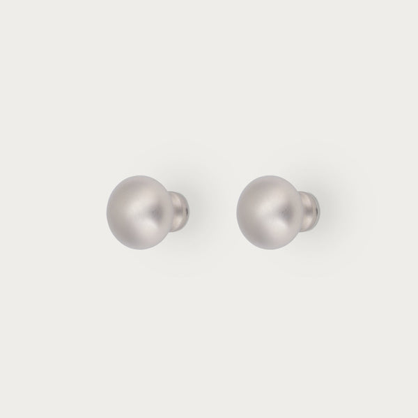 Neptune Handles & Hardware Satin Nickel Oscott Button Knob, Set of 2