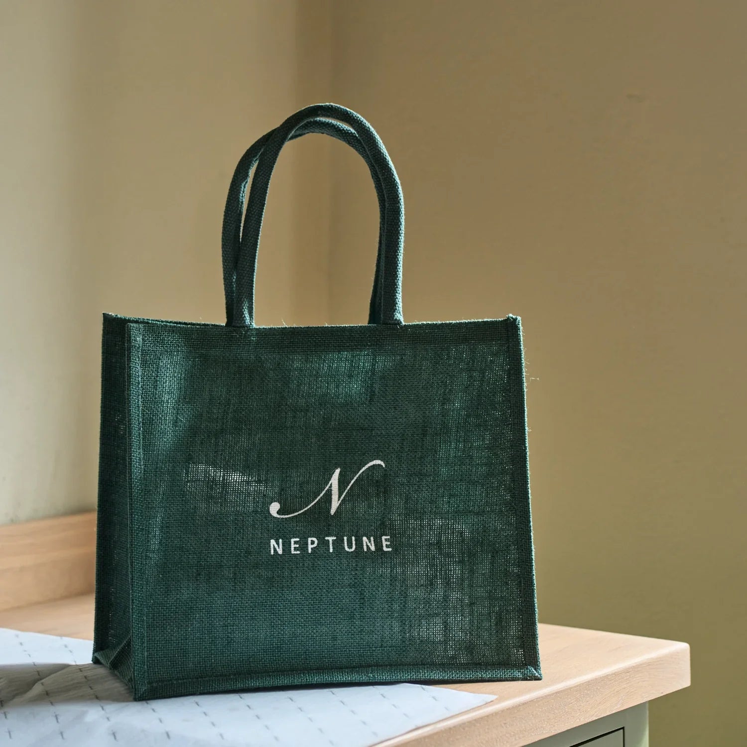 Neptune Extra_Other_Partner supplies default Neptune Medium Jute Bag, Constable Green