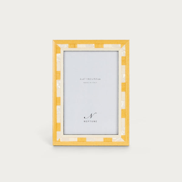 Neptune Photo Frames Montpellier 4x6 Photo Frame, Yellow