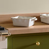 Neptune Serveware Small Bramley Stoneware Baking Dish, White