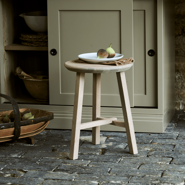 Neptune Side Tables Default Northwich Round Stool, Natural Oak
