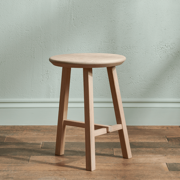 Neptune Side Tables Default Northwich Round Stool, Natural Oak