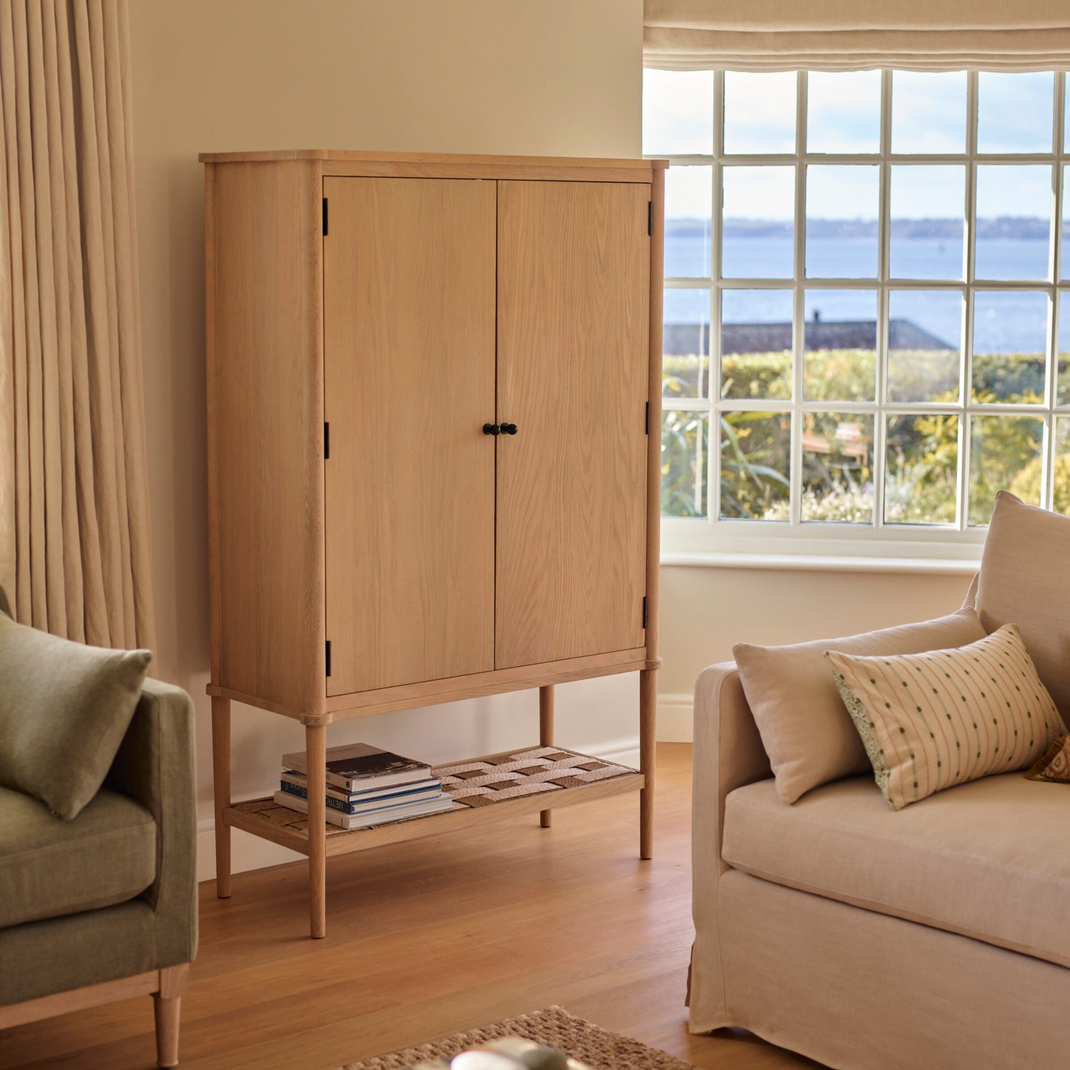 Neptune Storage Frome Cabinet, Natural Oak