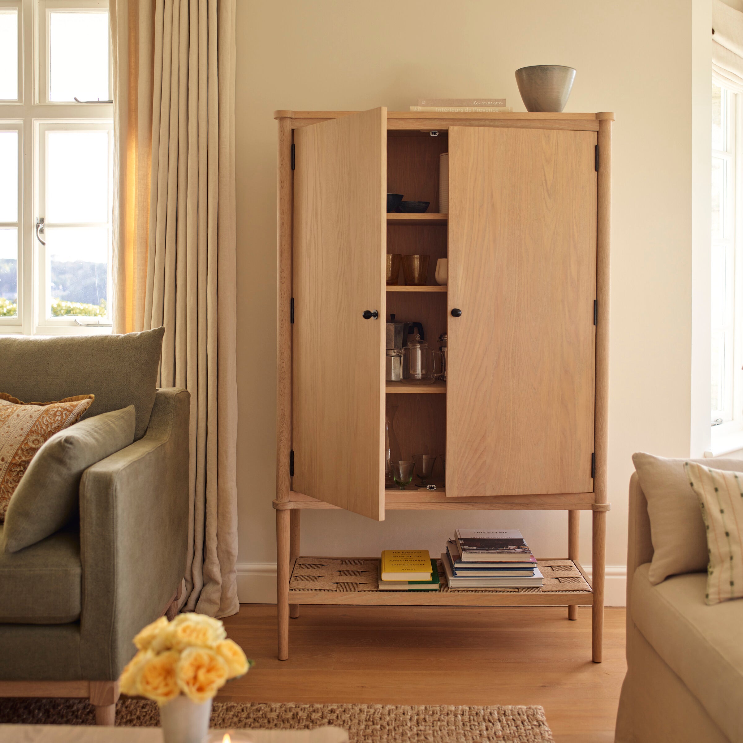 Neptune Storage Frome Cabinet, Natural Oak
