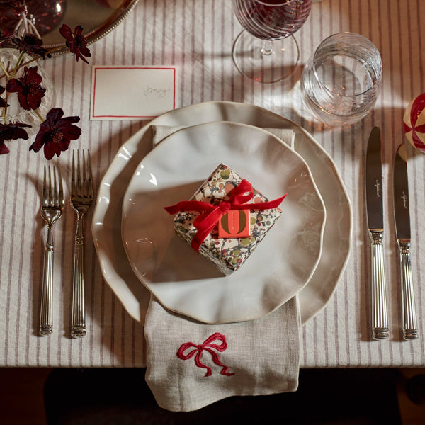 Neptune Table Linen & Accessories Default Yuletide Bow Napkins, Set of 4