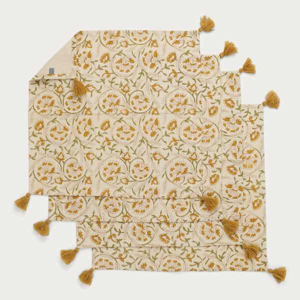 Neptune Table Linen & Accessories Fife Cotton Linen Napkins, Set of 4