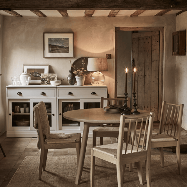 Neptune Furniture_Living & dining furniture_Dining tables default Renewed Wycombe 4 Seater Round Oak Dining Table