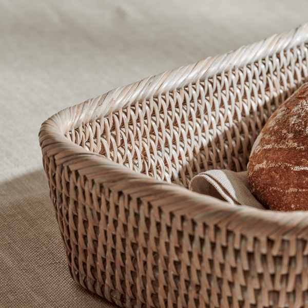 Neptune Tabletop Accessories Small / Silver Reed / Rectangular Ashcroft Bread Basket