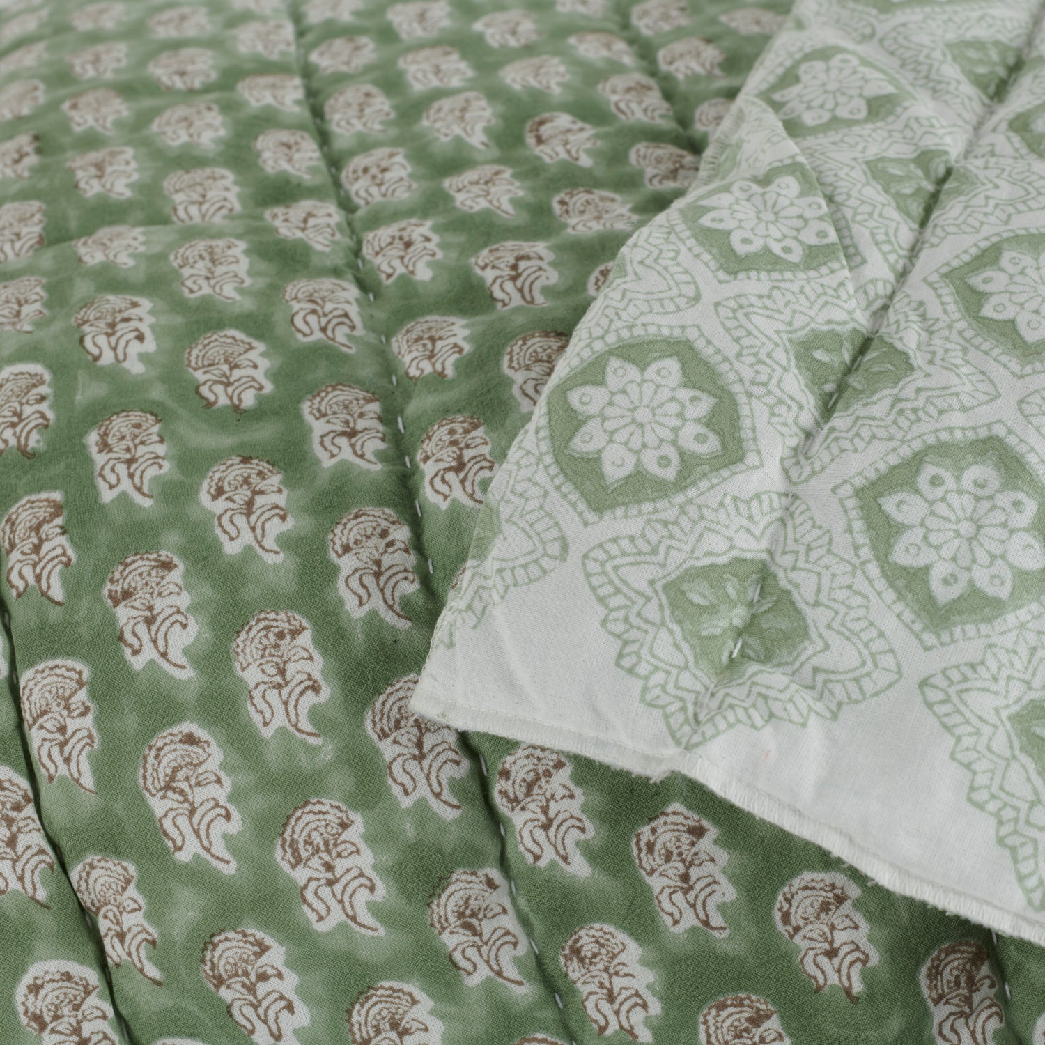 Neptune Throws Myla Quilted Cotton Bedspread