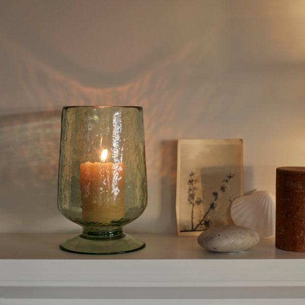 Neptune Vases Medium Raynes Green Glass Hurricane