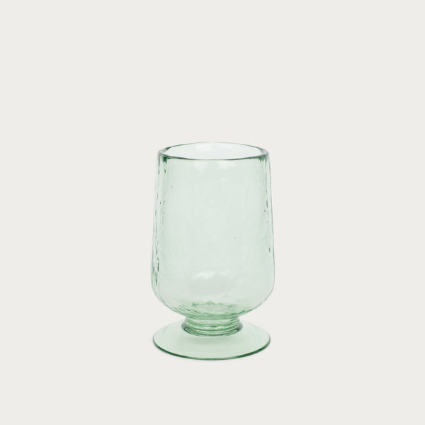 Neptune Vases Raynes Green Glass Hurricane