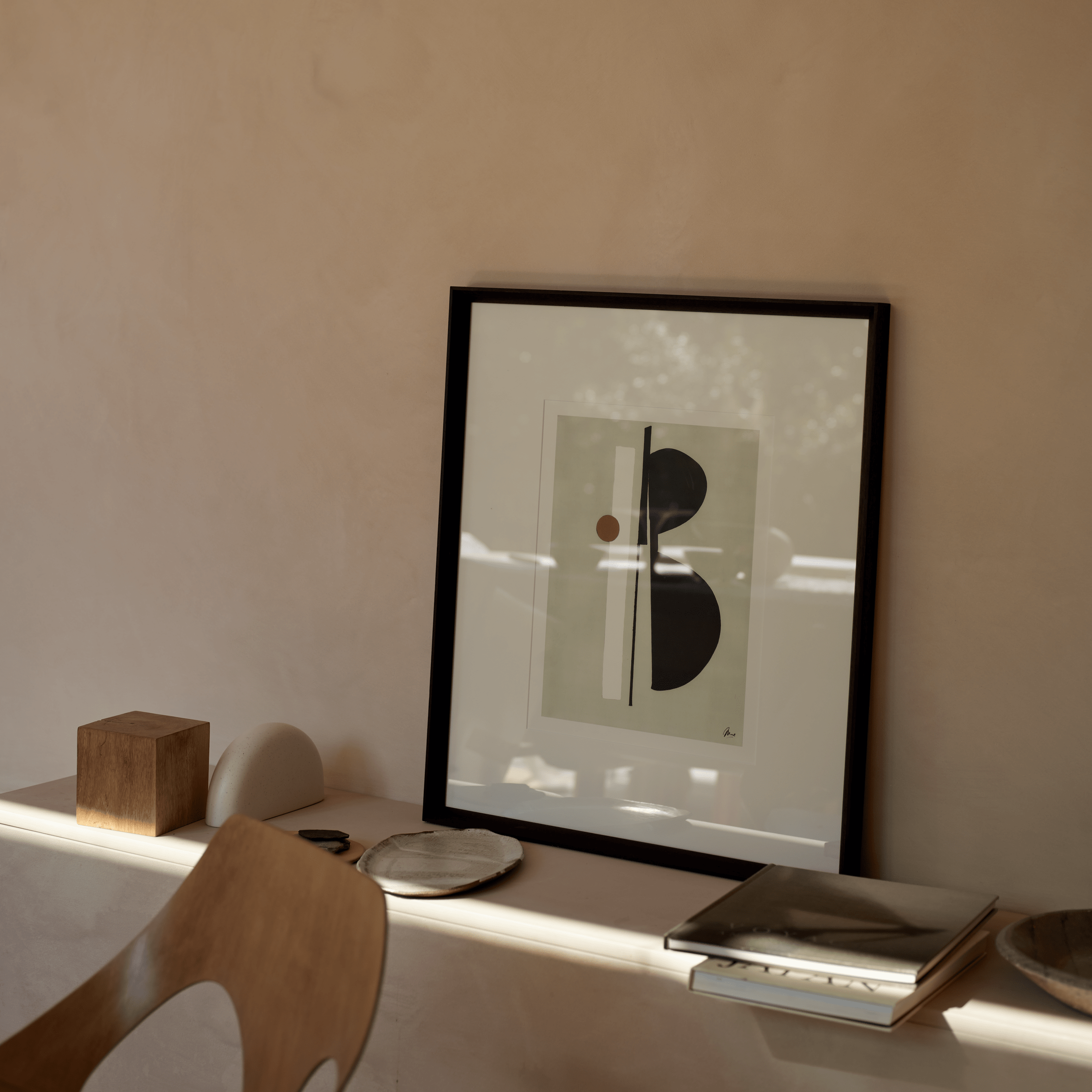 Neptune Wall Art Burnham Red II Abstract Scene, Burnham Red