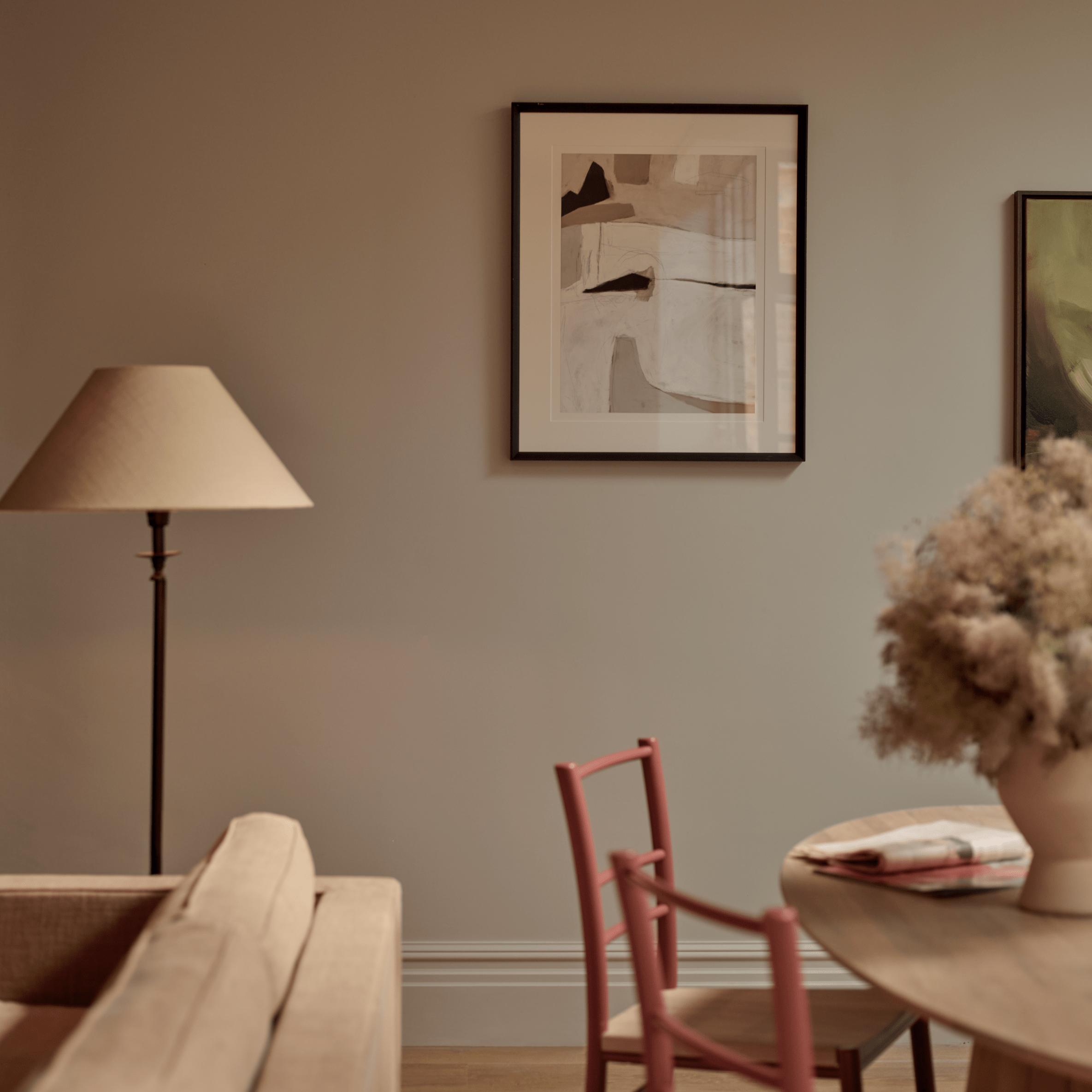 Neptune Wall Art Potter's Pink I Abstract Scene, Potters Pink